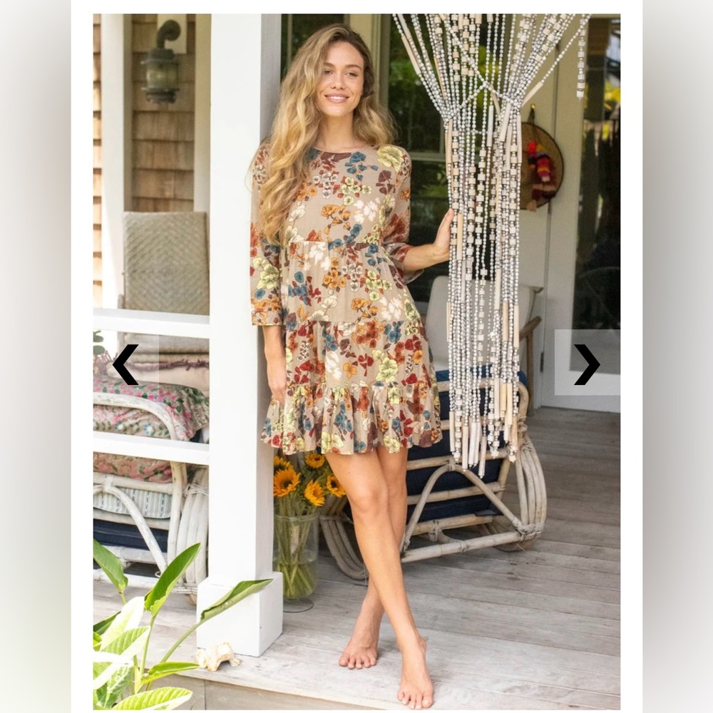 Floral Heidi mini Dress rayon